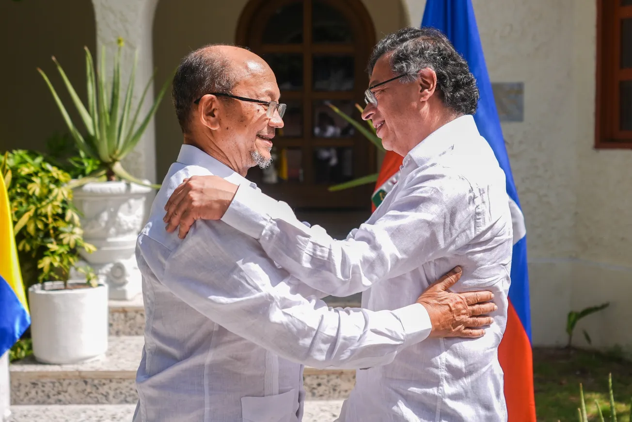 Leslie Voltaire et Gustavo Petro