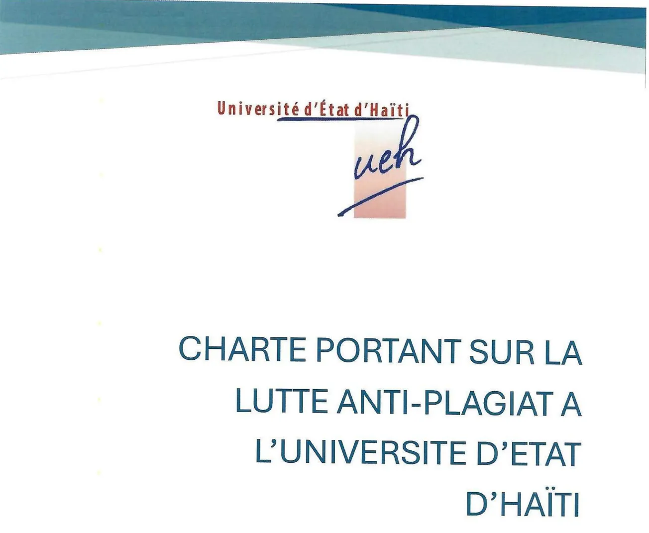 L'UEH adopte une charte anti-plagiat ambitieuse, la mise en œuvre soulève des questions